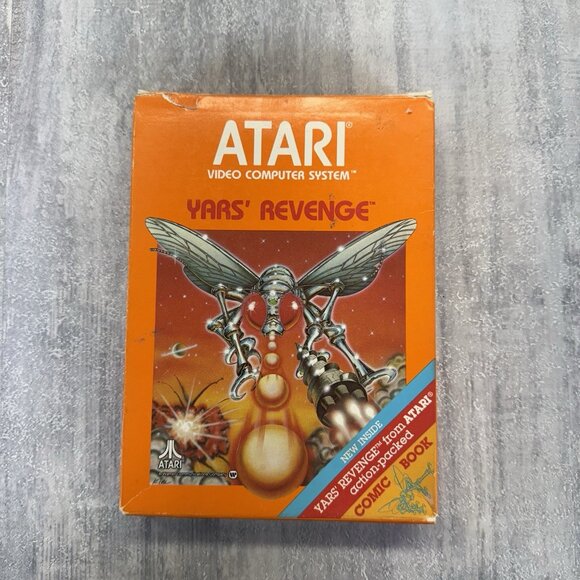Yars' Revenge (Atari 2600, 1981) CIB COMPLETE Tested With Comic - Picture 11 of 16
